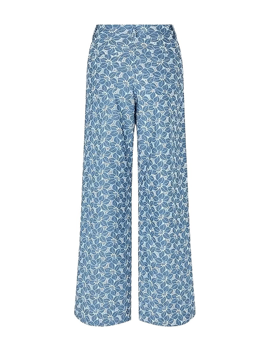 nué notes - Russel Pant - straight leg trousers - 406 denim blue - 2
