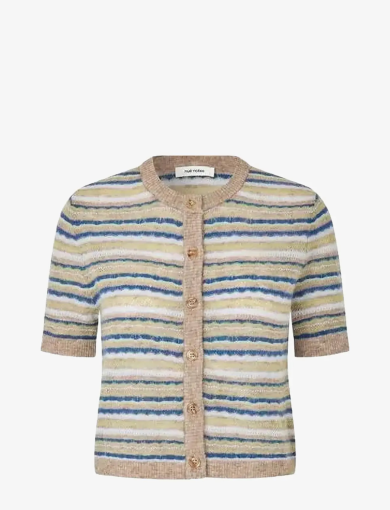 nué notes - Sten Cardigan - autumn clothing - 972 denim stripe - 0