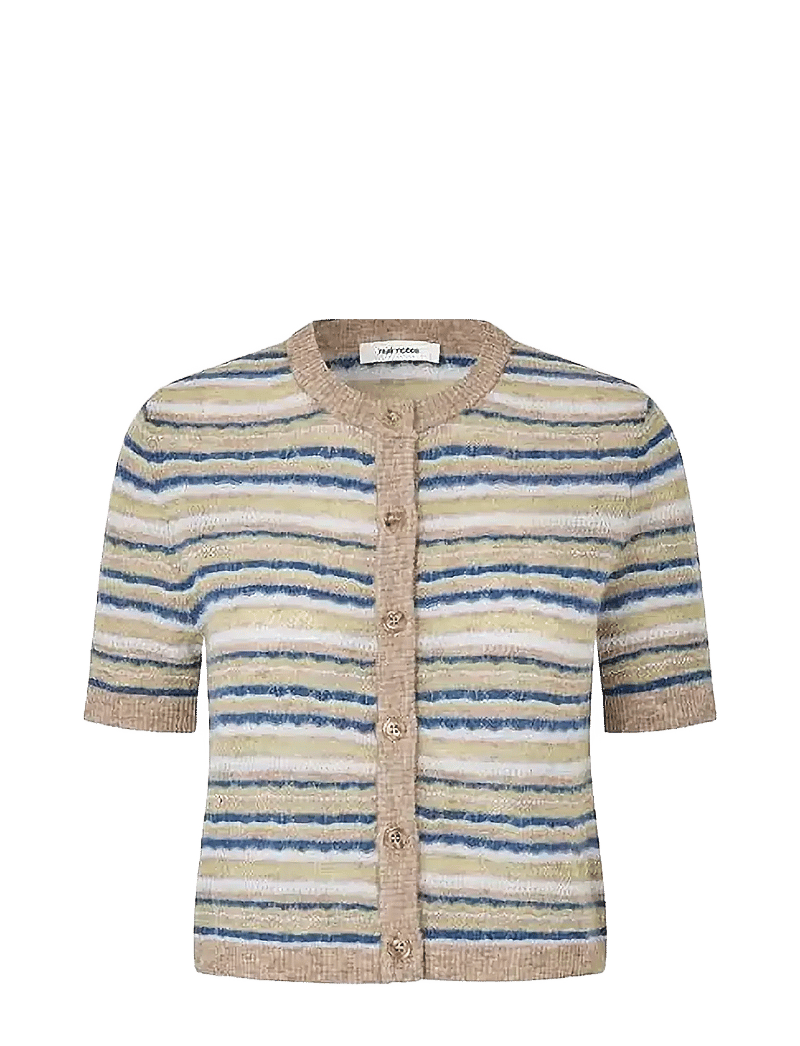 nué notes - Sten Cardigan - cardigans - 972 denim stripe - 0