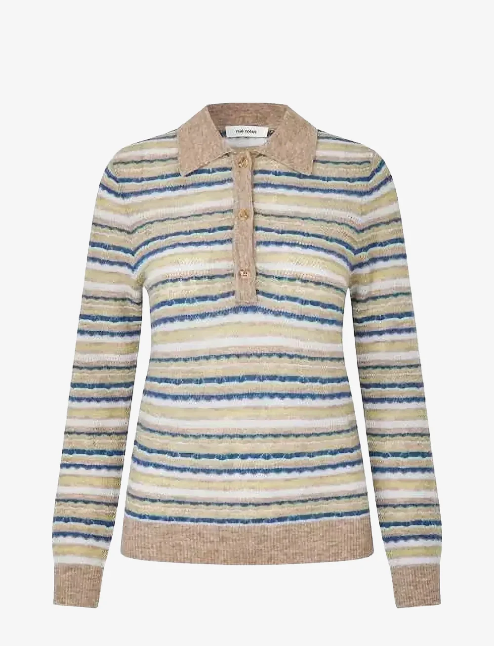 nué notes - Falkirk Poloshirt - jumpers - 972 denim stripe - 1