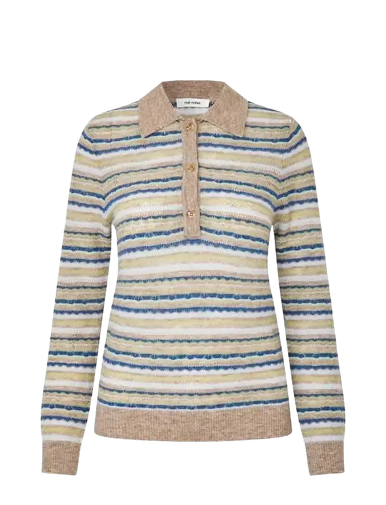 nué notes Falkirk Poloshirt - Kudumid - 972 DENIM STRIPE / multi