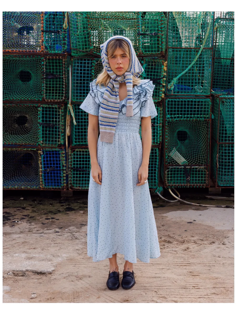 nué notes - Falkirk Poloshirt - jumpers - 972 denim stripe - 0