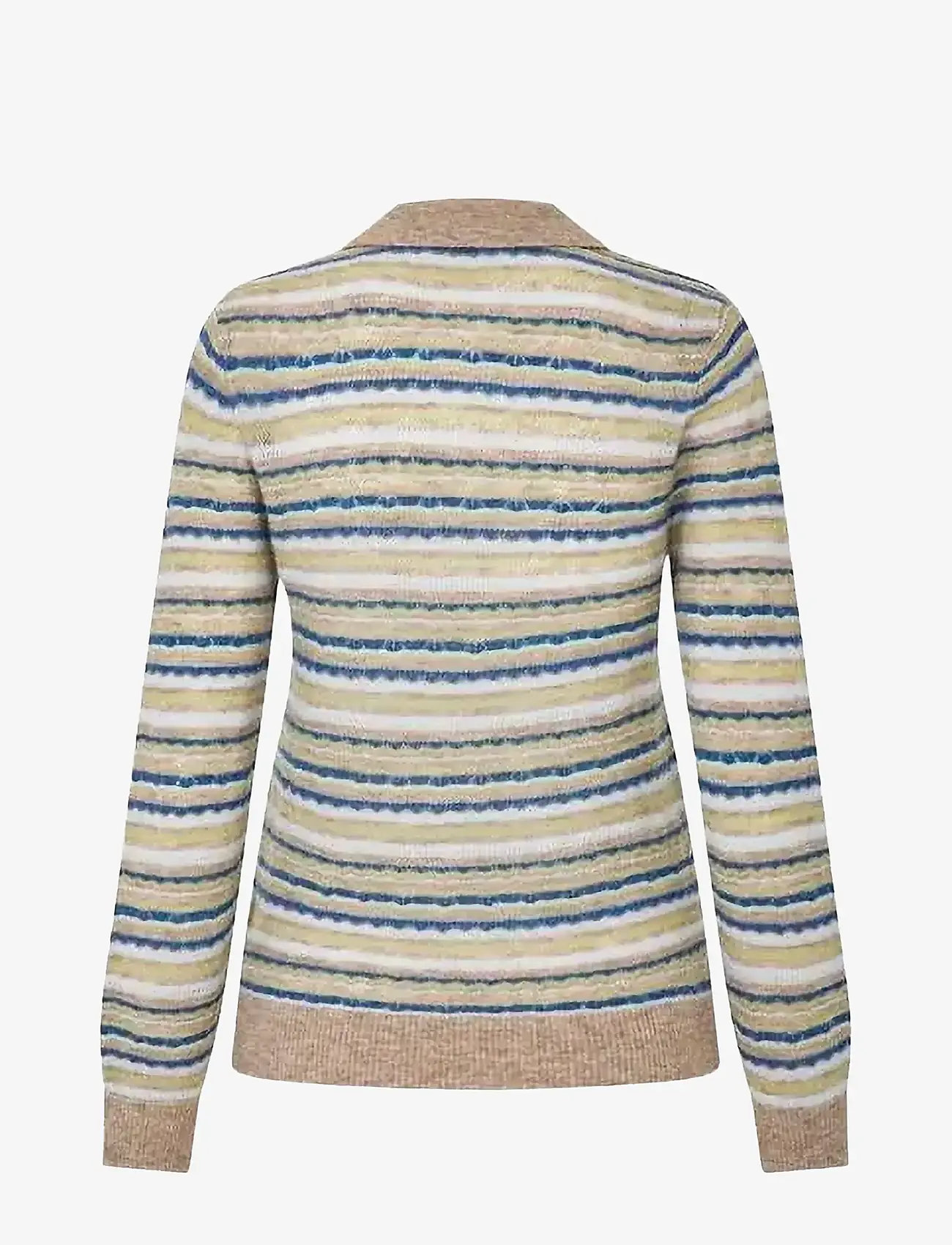 nué notes - Falkirk Poloshirt - striktrøjer - 972 denim stripe - 2