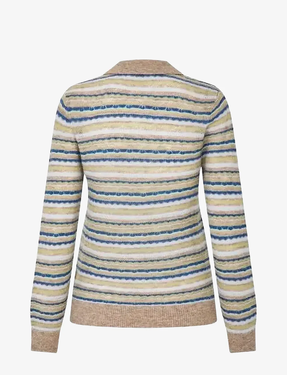 nué notes - Falkirk Poloshirt - jumpers - 972 denim stripe - 2