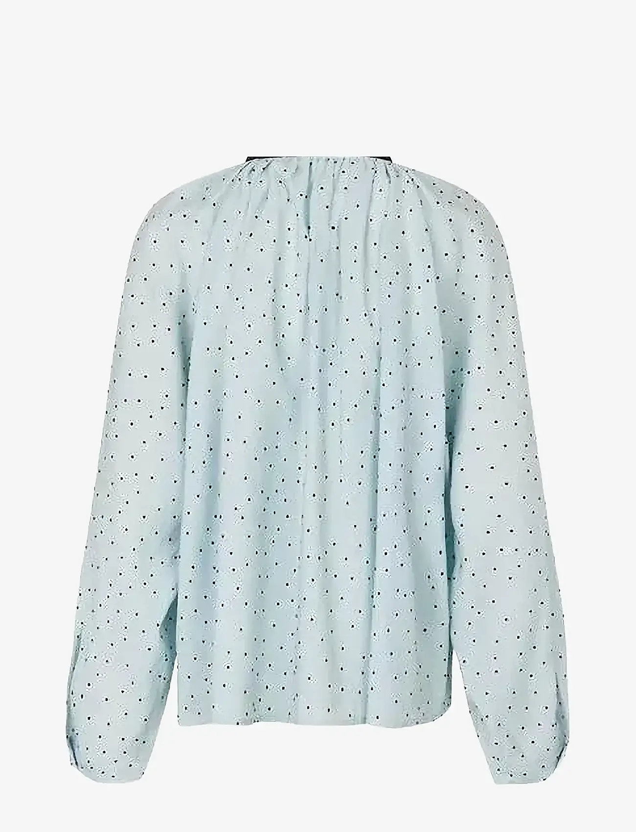 nué notes - Paisley Shirt - langærmede skjorter - 471 ice water - 1