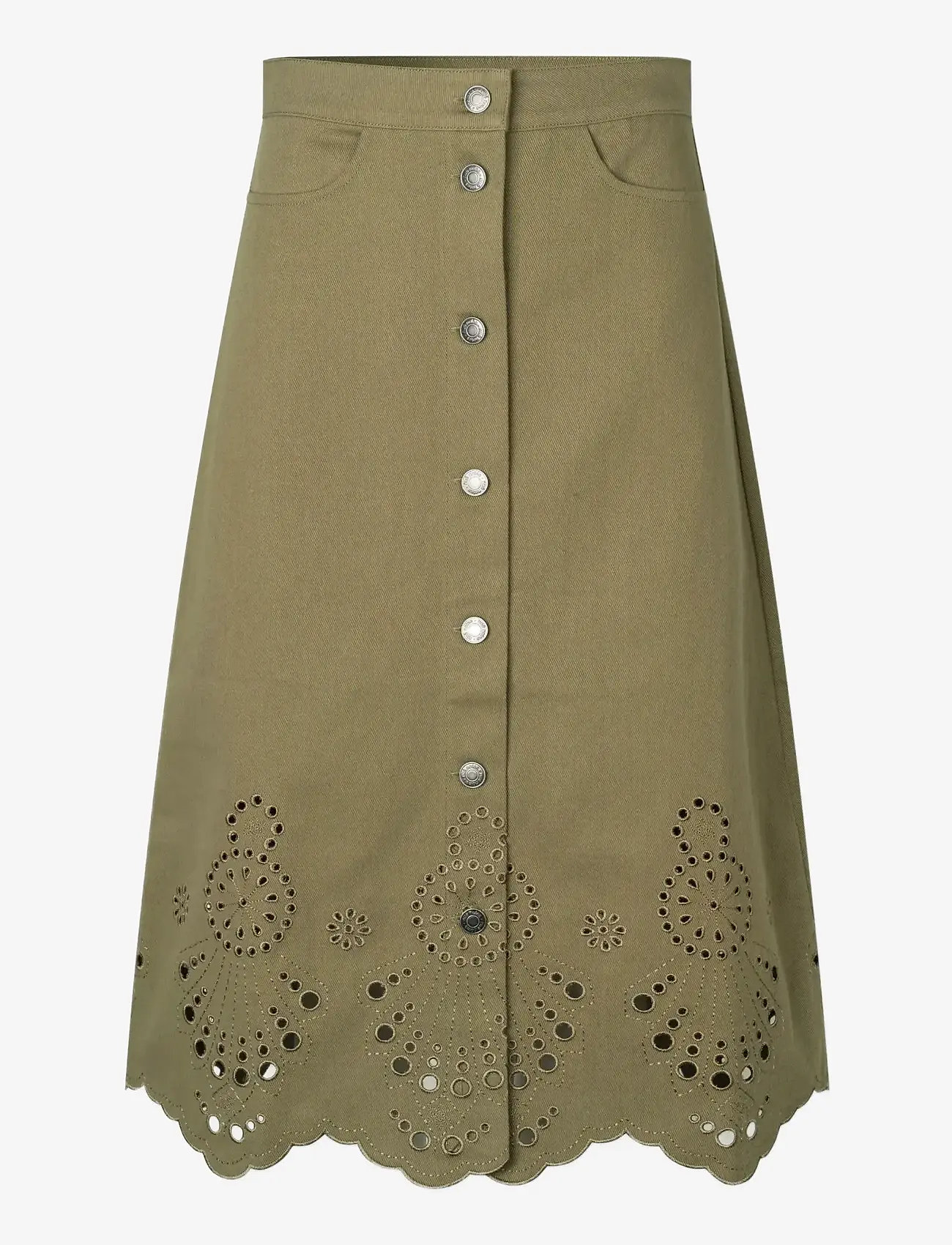 nué notes - Burbank Skirt - midi nederdele - 641 army - 0