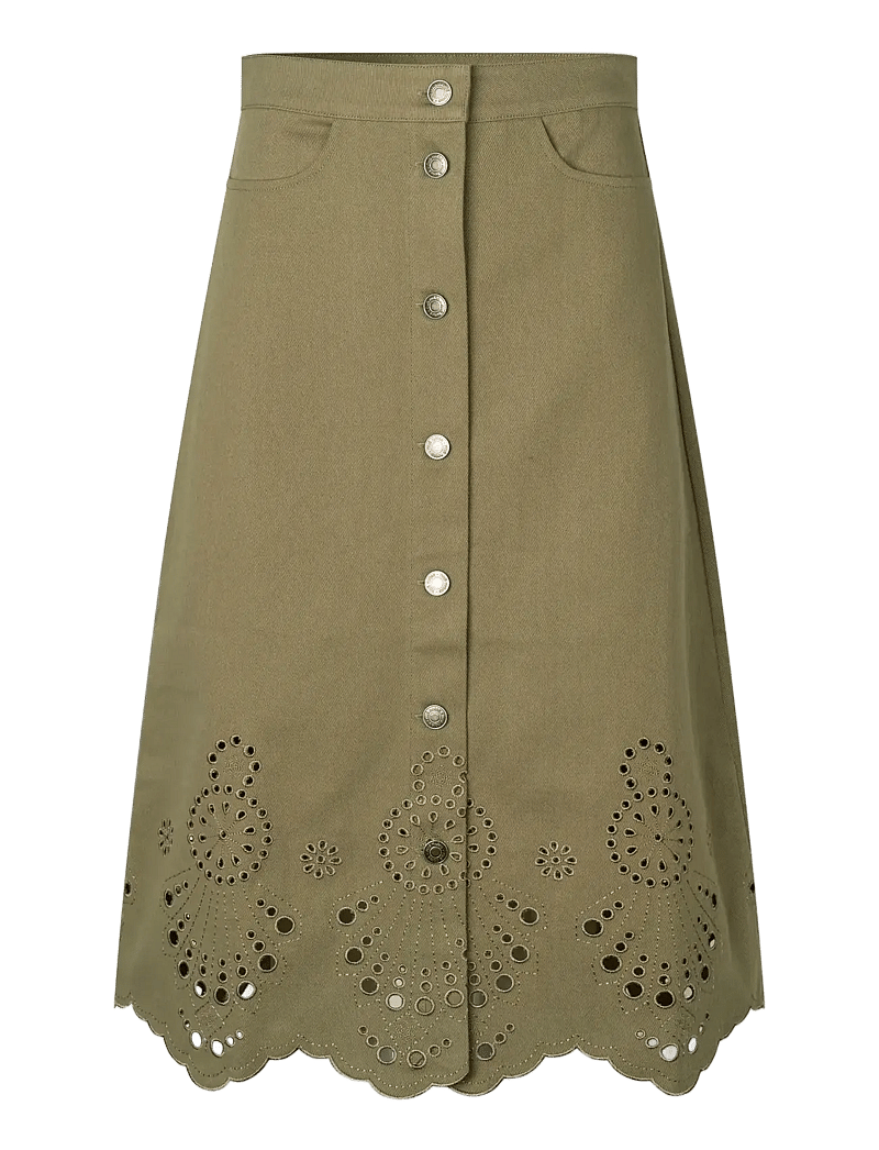 nué notes - Burbank Skirt - midi nederdele - 641 army - 0