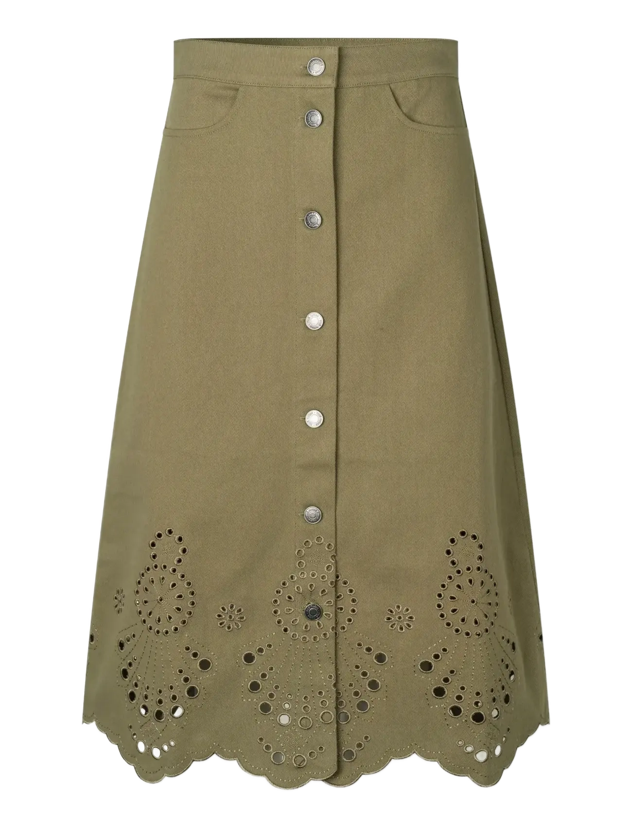 nué notes Burbank Skirt - Tøj - 641 ARMY / khaki/green