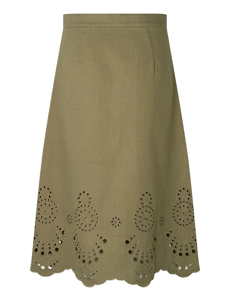 nué notes - Burbank Skirt - midiseelikud - 641 army - 1