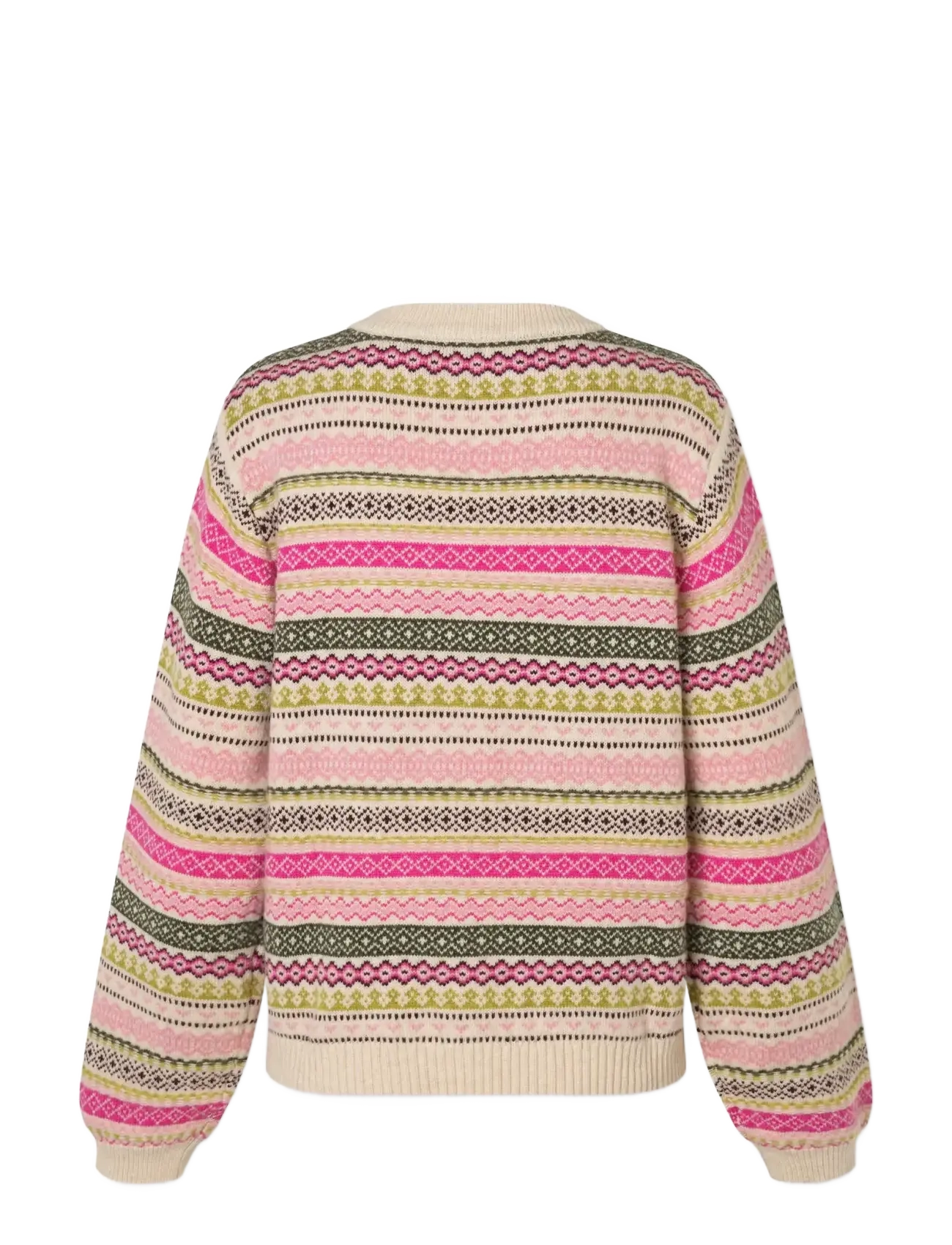 nué notes - Merida Crewneck - tröjor - 978 pink multi knit - 1