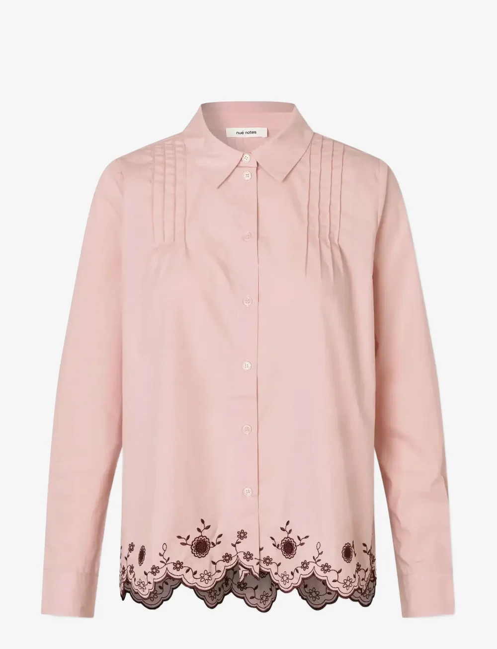 nué notes - Bellflower Shirt - langærmede skjorter - 319 parfait pink - 0