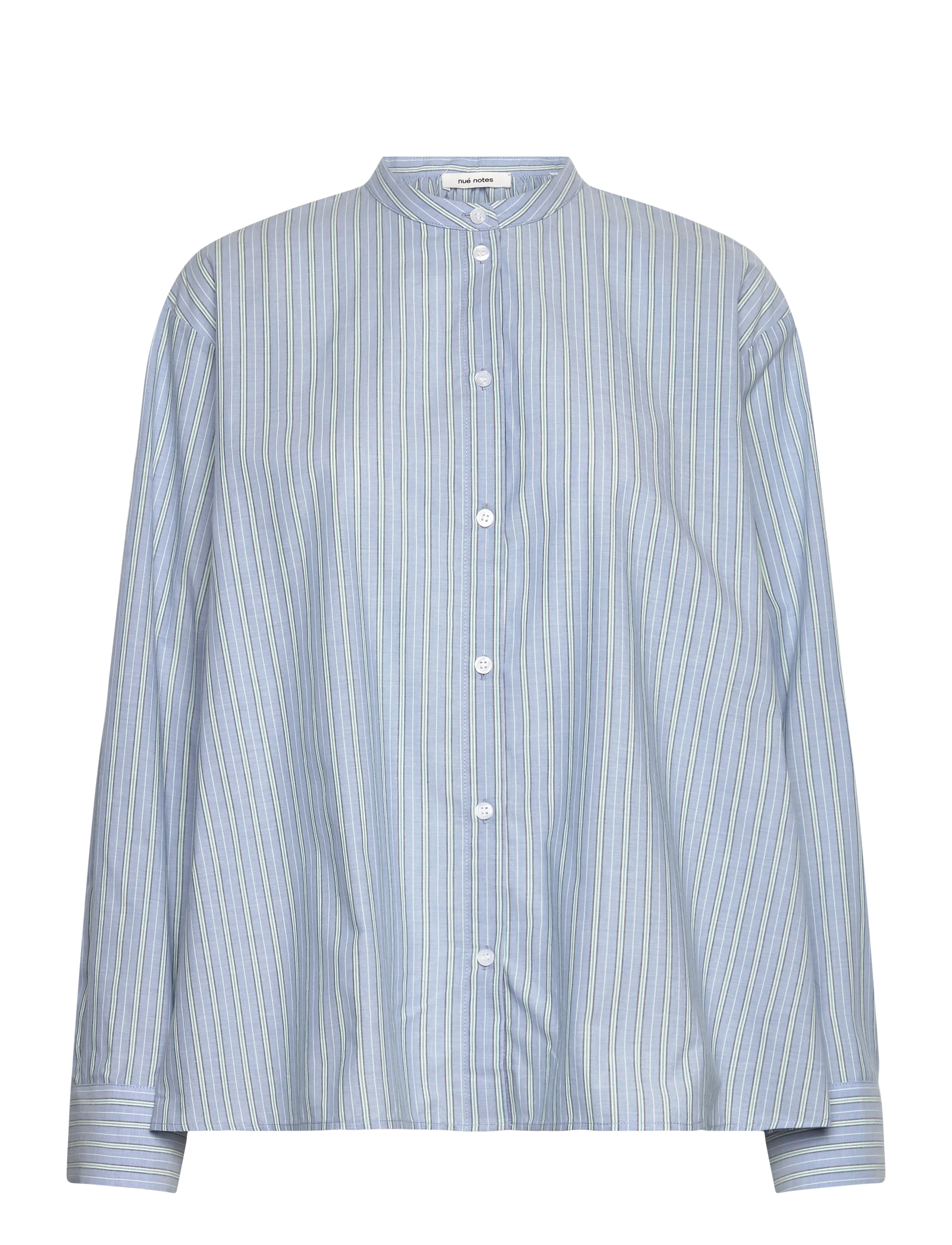 nué notes Florian Shirt - Pikkade varrukatega särgid - 480 SMOKE BLUE / blue