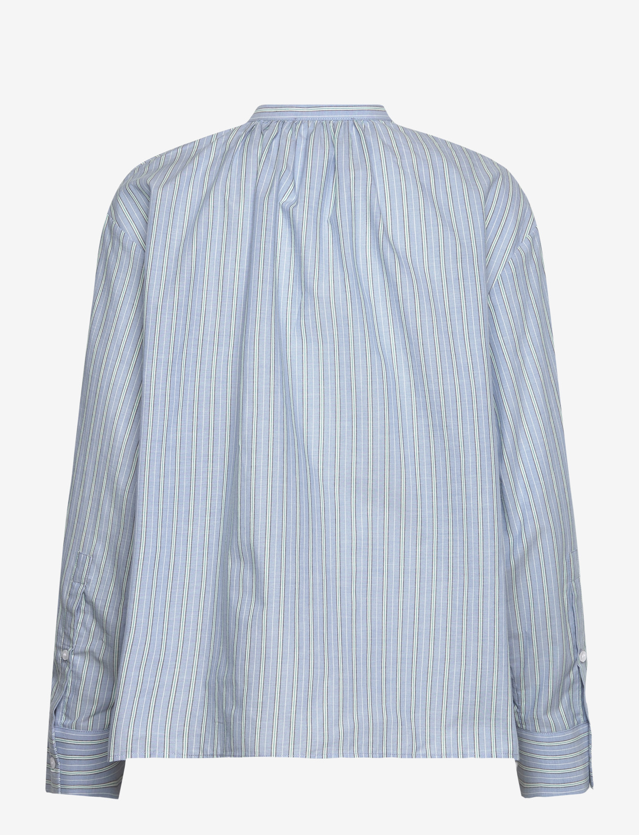 nué notes - Florian Shirt - langærmede skjorter - 480 smoke blue - 1