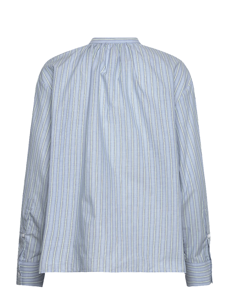 nué notes - Florian Shirt - langärmlige hemden - 480 smoke blue - 1