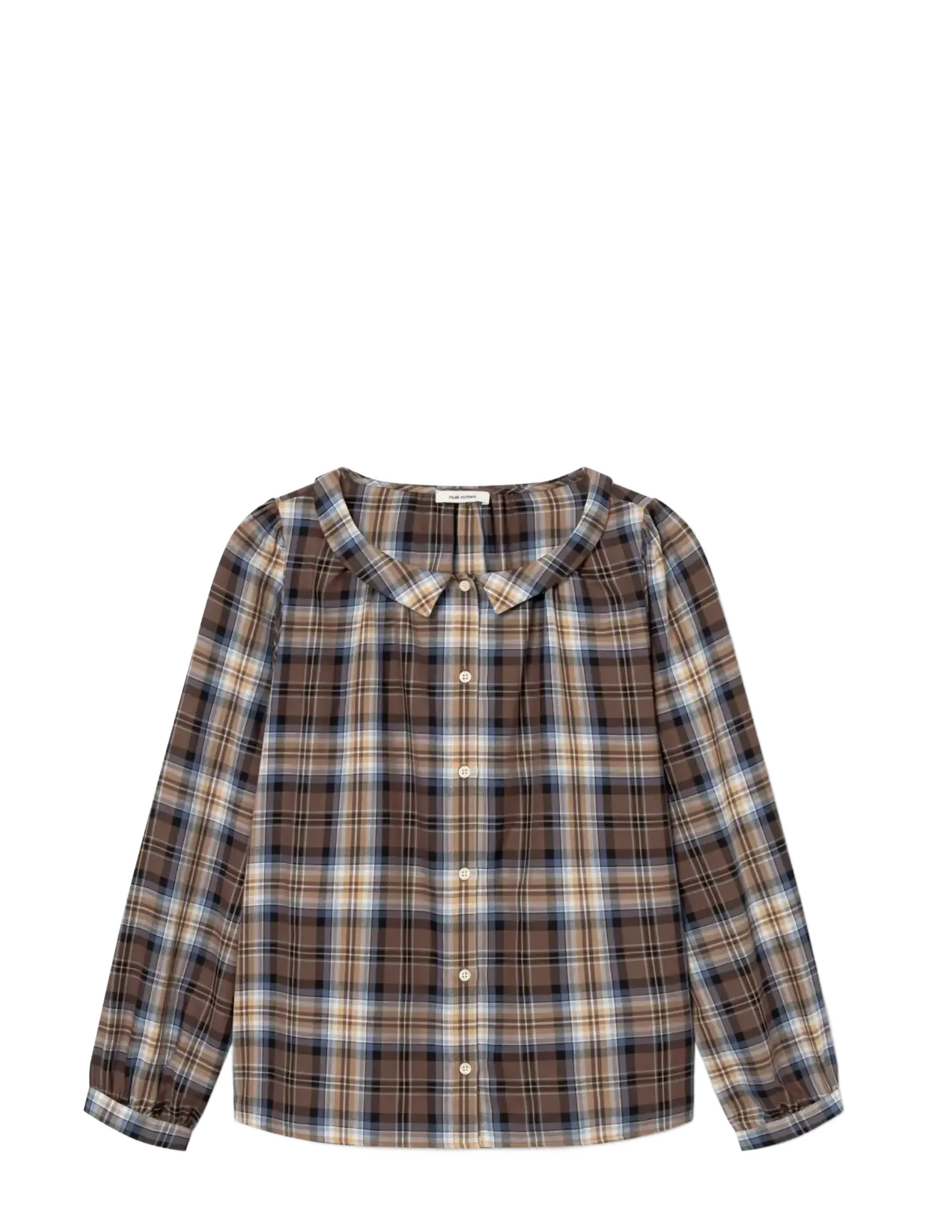 nué notes Asmara Shirt - nué notes - 762 CAMEL BLUE TARTAN / multi