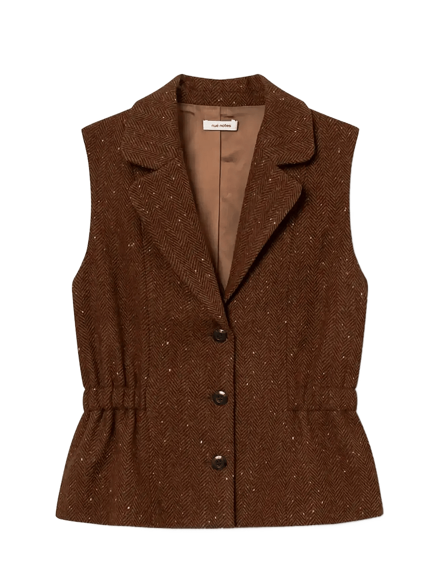 nué notes - Ansel Vest - veste - 758 rust melange - 0