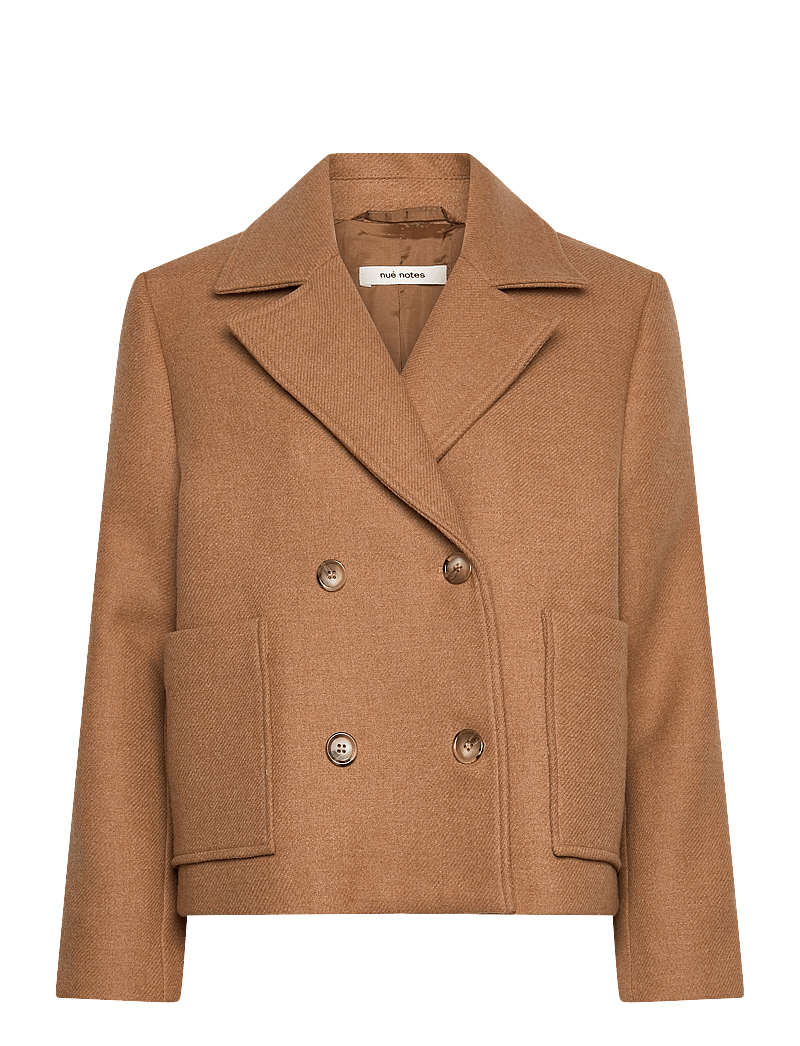 nué notes - Frank Jacket - uldjakker - 105 camel - 0