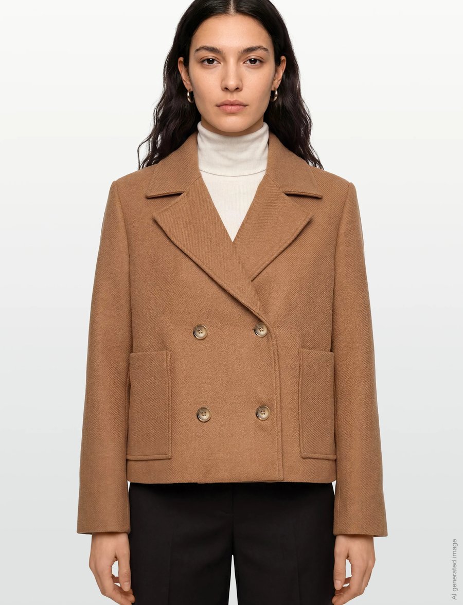 nué notes - Frank Jacket - uldjakker - 105 camel - 3