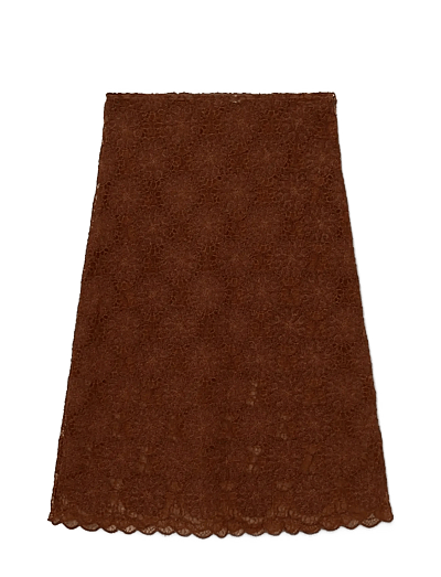 nué notes Clement Skirt - Stickade kjolar - 761 CAPPUCCINO / brown