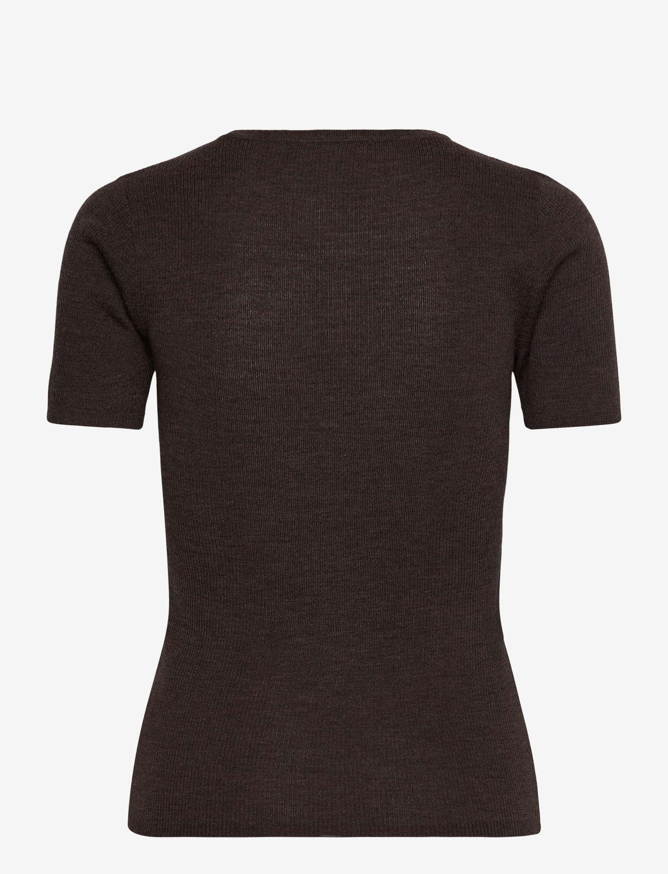 nué notes - Chico Crewneck - t-shirty - 759 dark brown melange - 1