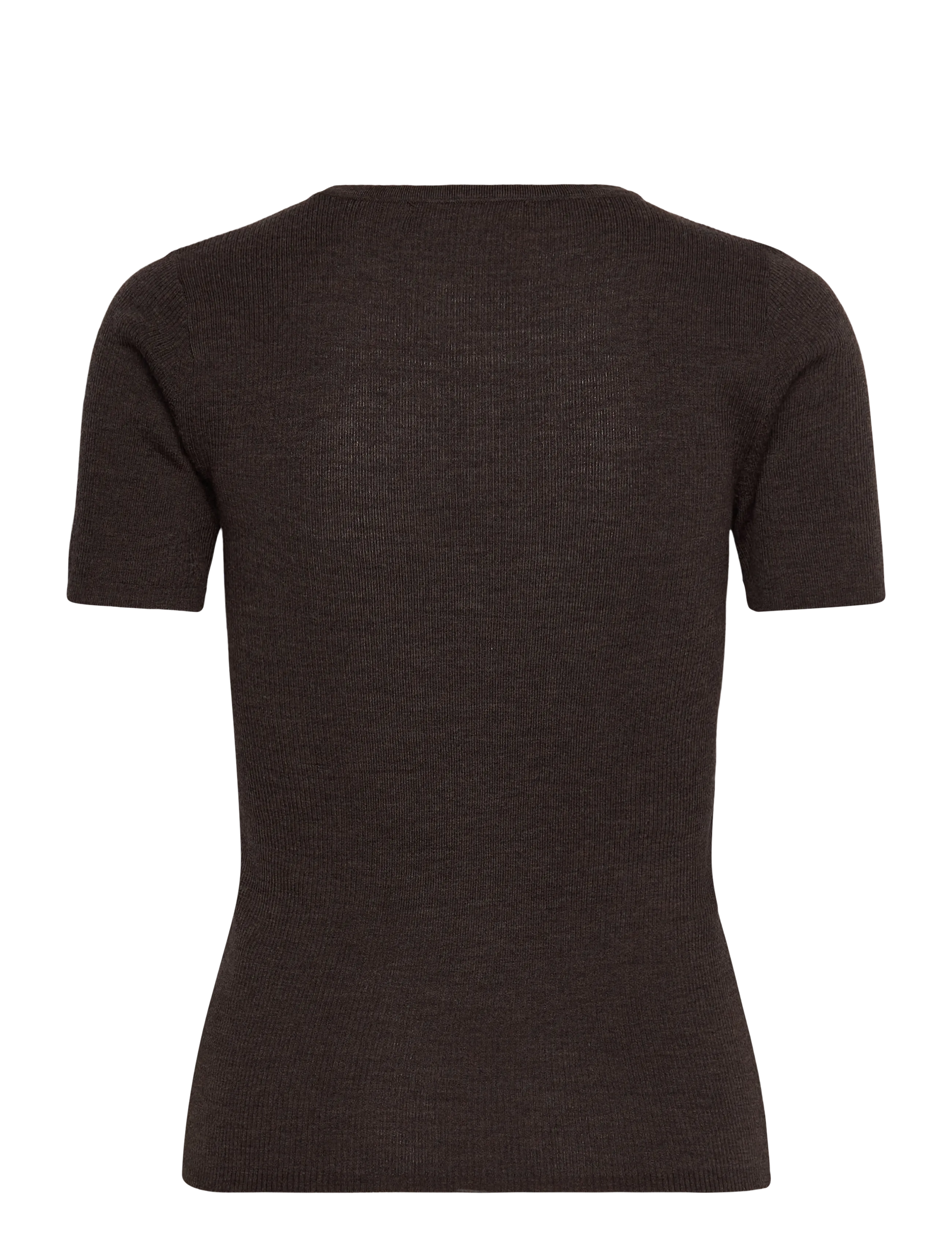 nué notes - Chico Crewneck - t-shirts - 759 dark brown melange - 1