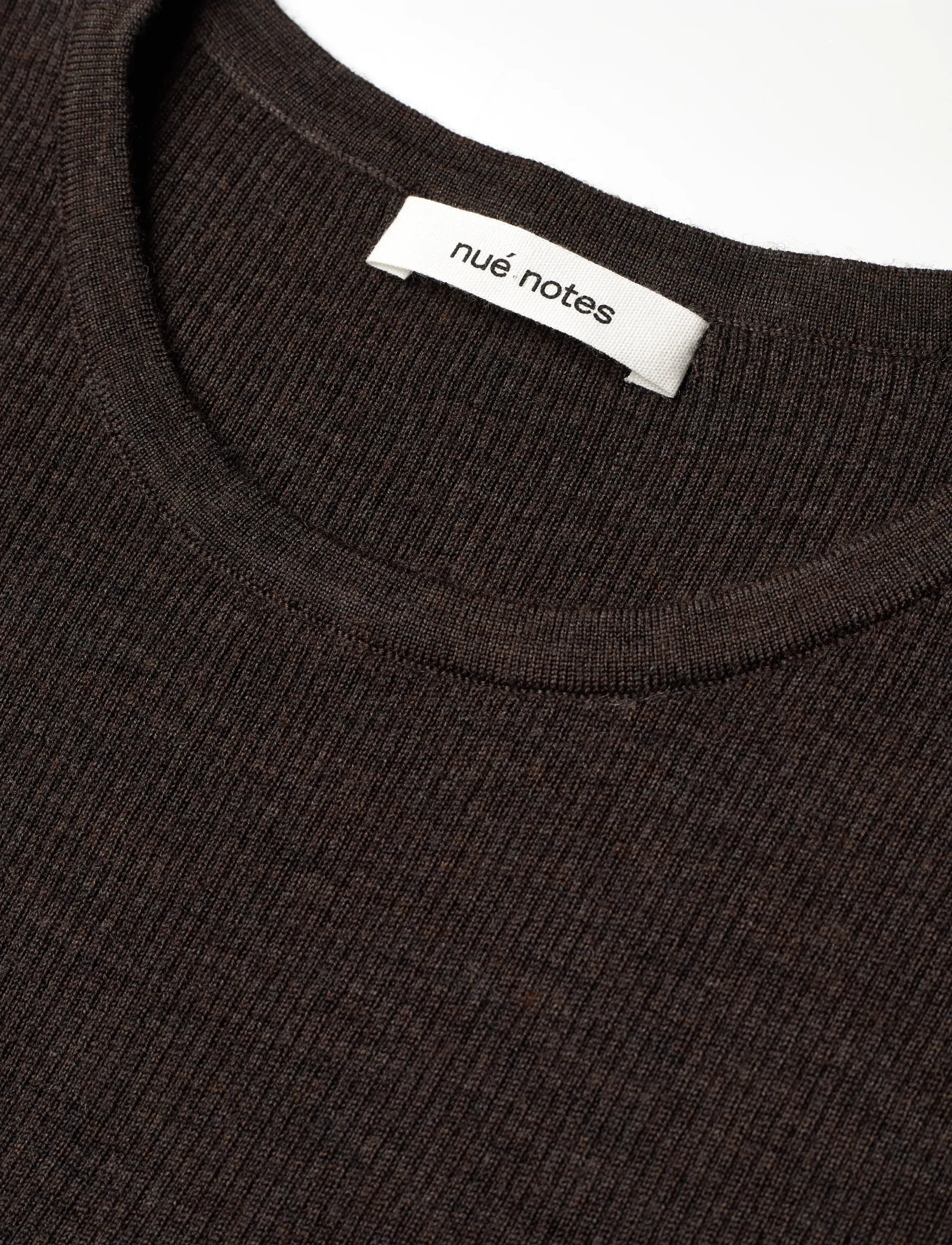 nué notes - Chico Crewneck - t-shirts - 759 dark brown melange - 2