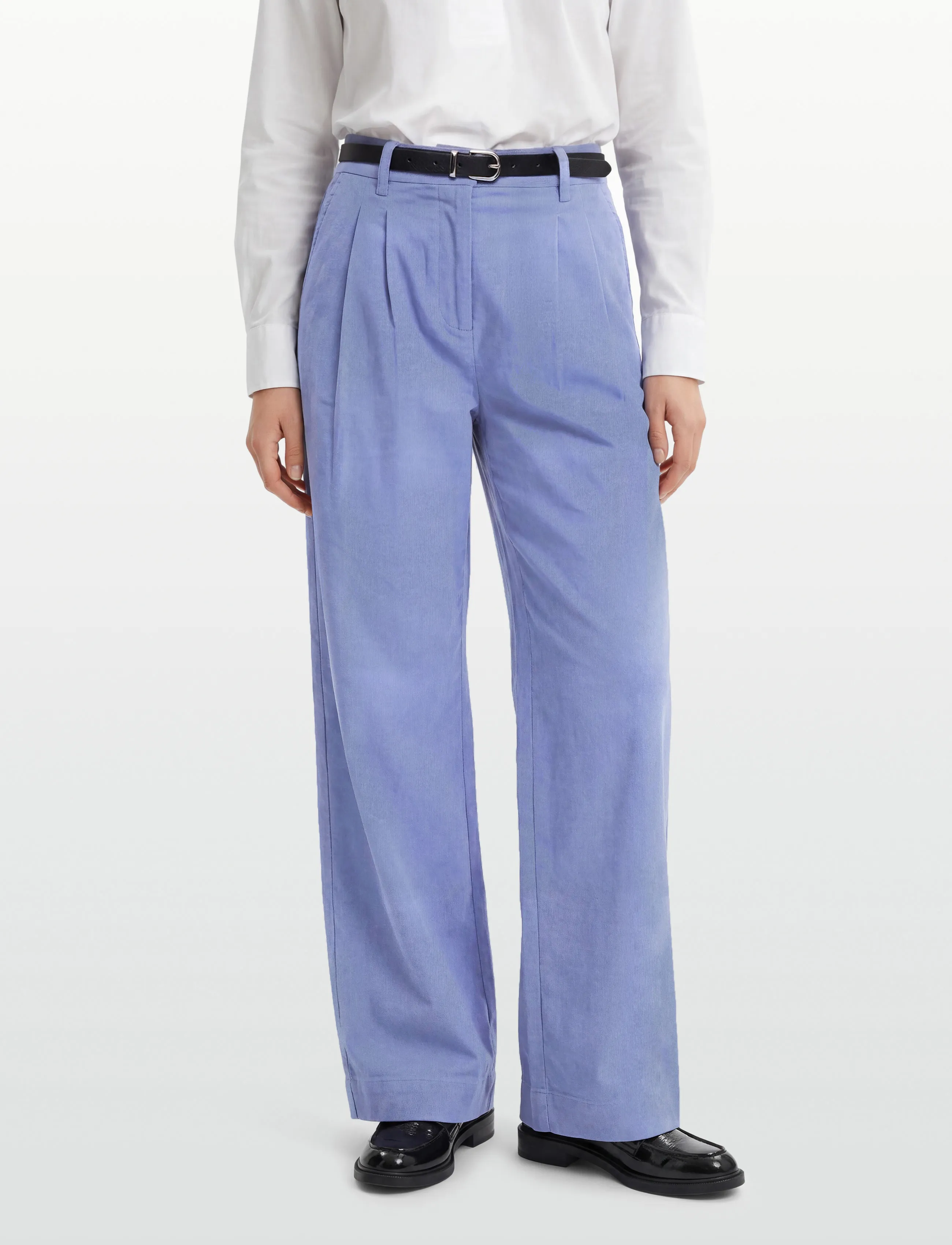 nué notes - Russell Pants - wide leg trousers - 466 provincial blue - 3