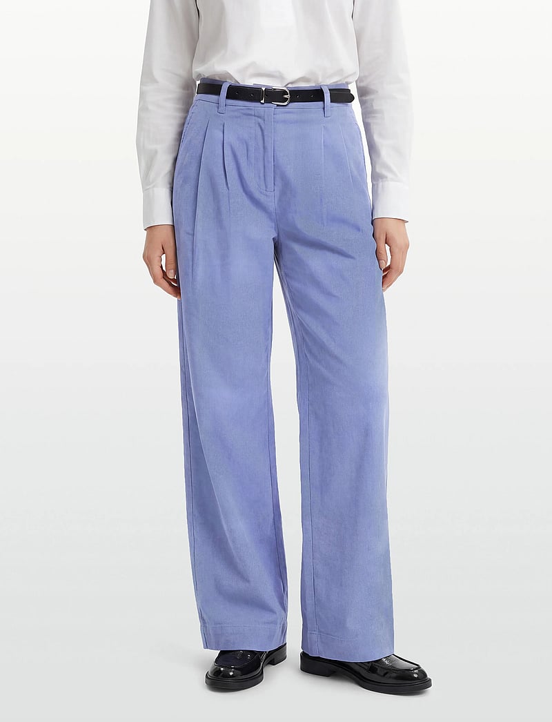 nué notes - Russell Pants - bukser med brede ben - 466 provincial blue - 3