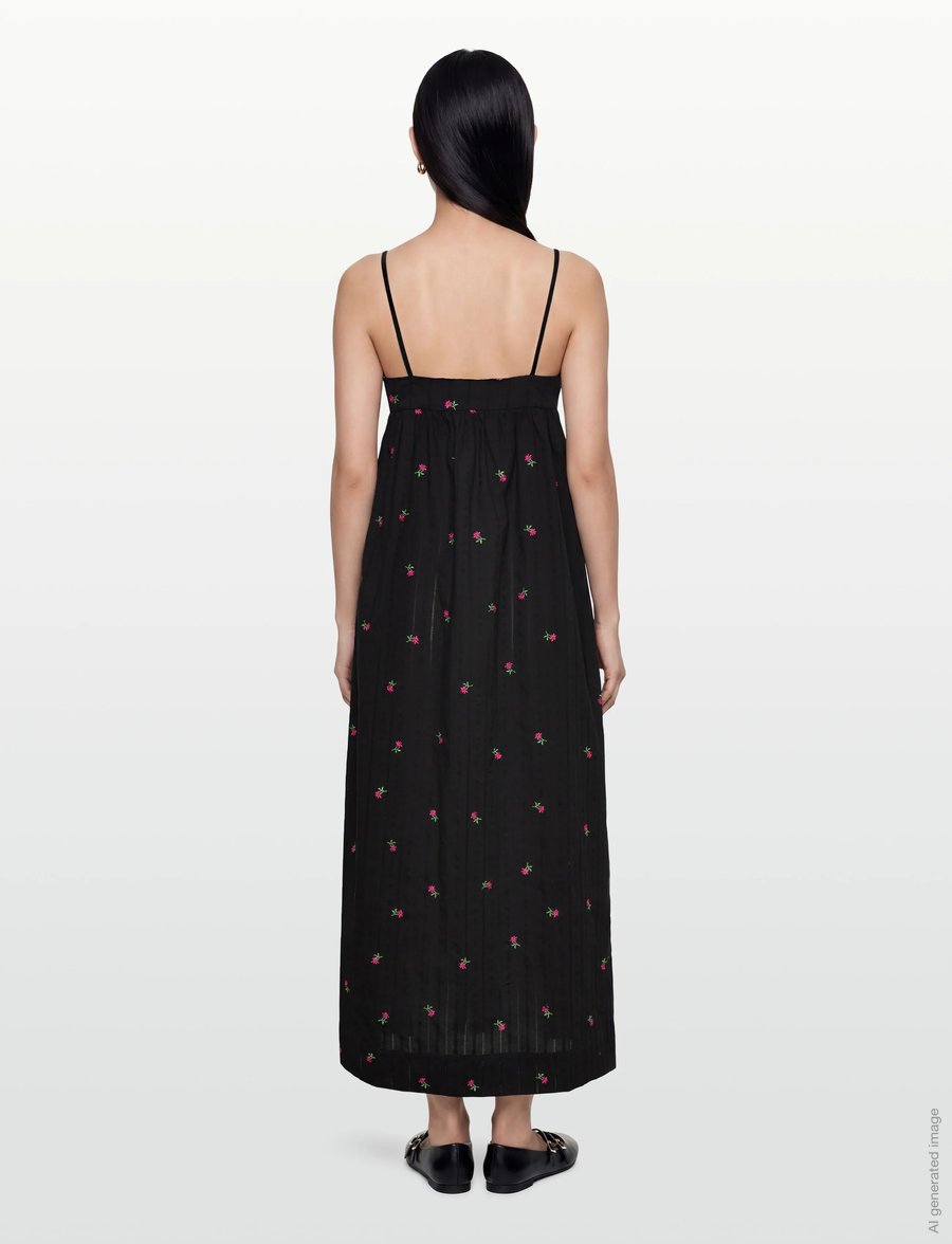 nué notes - Matteo Dress - sommerkleider - 999 black - 4