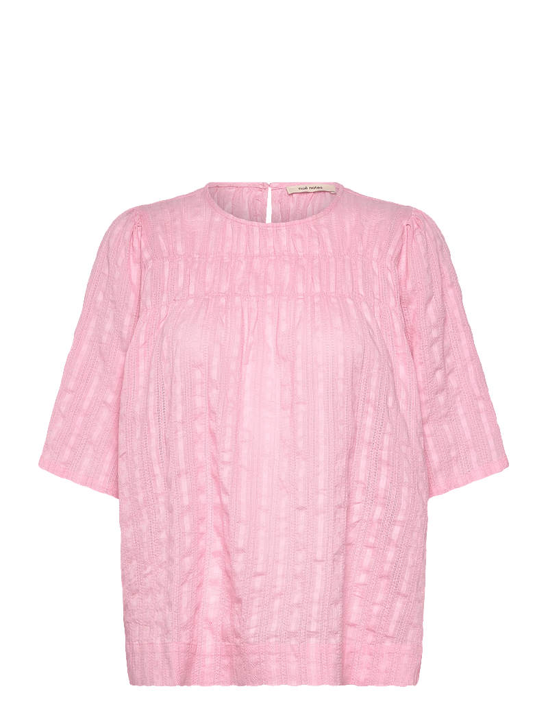 nué notes - Atticus Blouse - kortærmede bluser - 311 candy pink - 1
