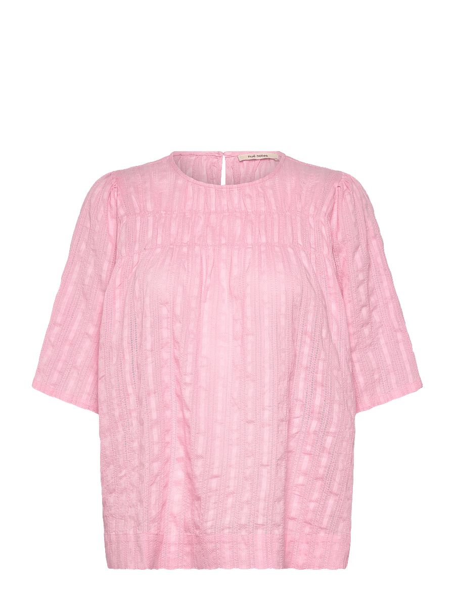 nué notes - Atticus Blouse - kurzärmelige blusen - 311 candy pink - 1
