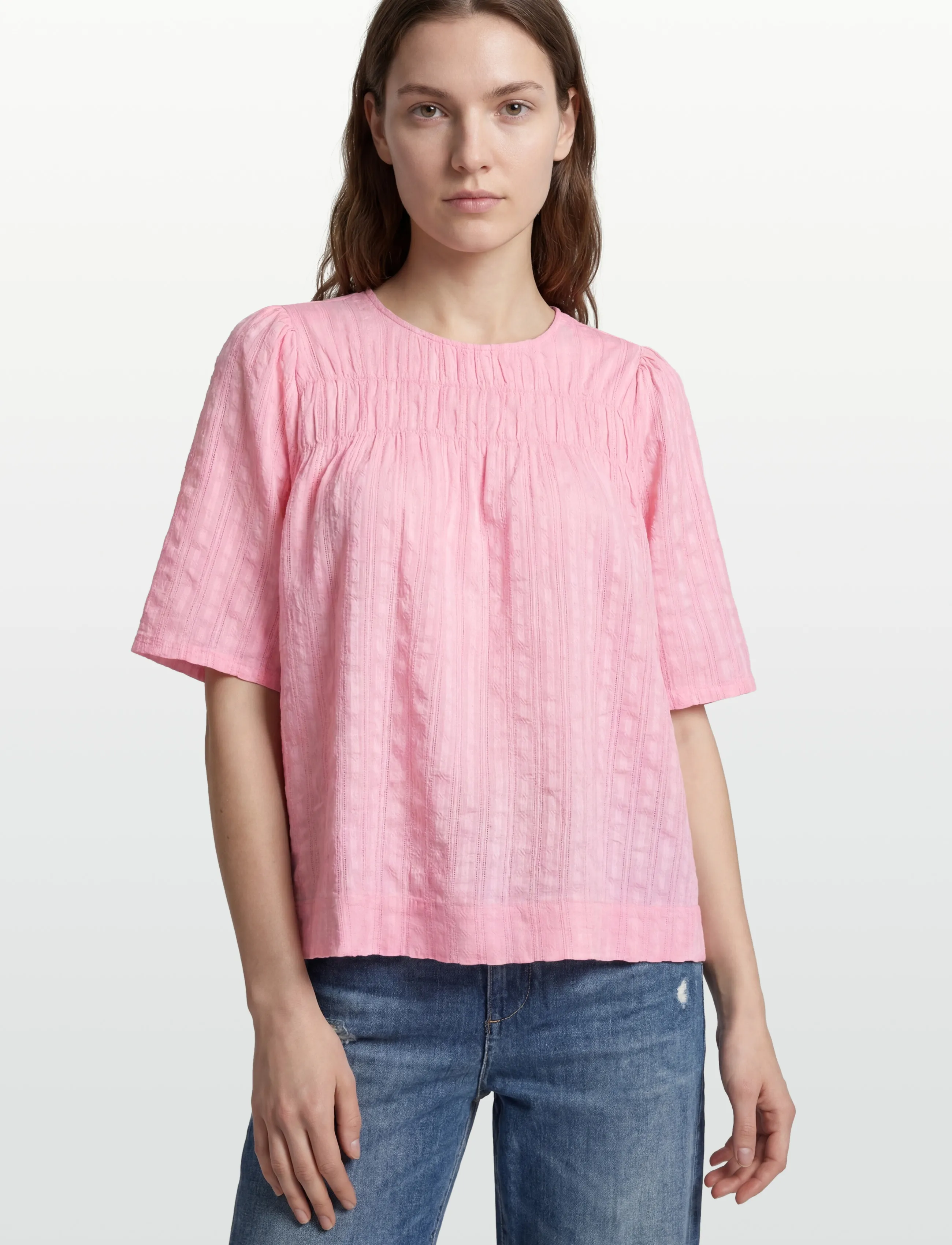 nué notes - Atticus Blouse - kurzämlige blusen - 311 candy pink - 3