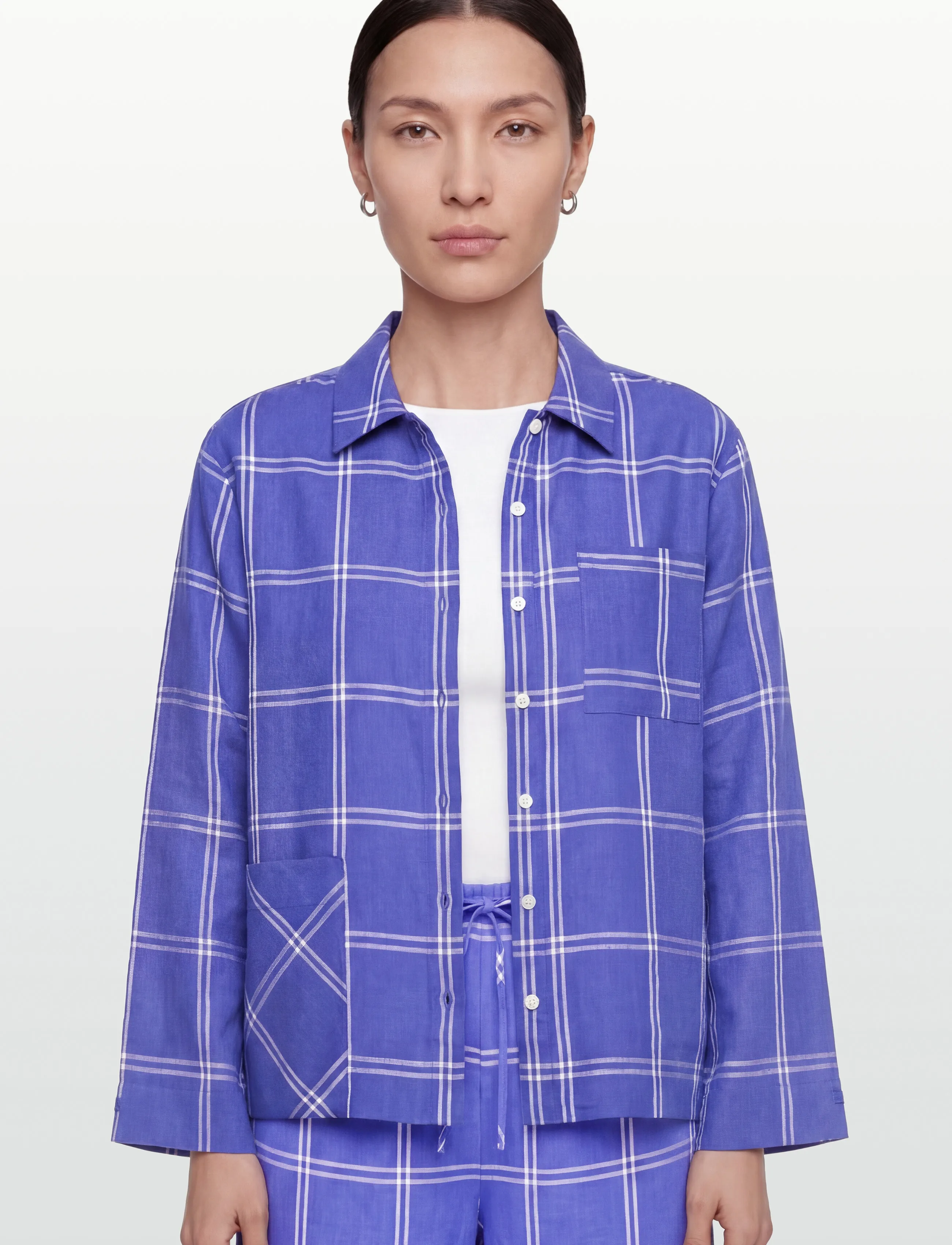 nué notes - Clovis Shirt - linneskjortor - 567 baja blue - 3