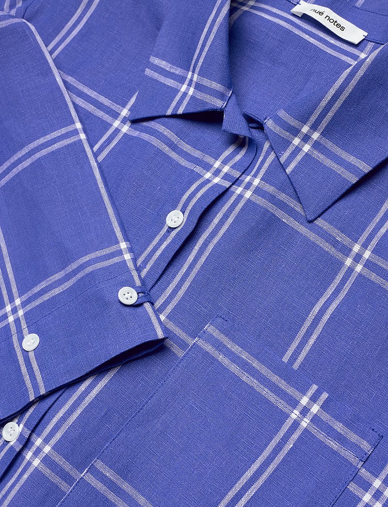 nué notes - Clovis Shirt - linased särgid - 567 baja blue - 5