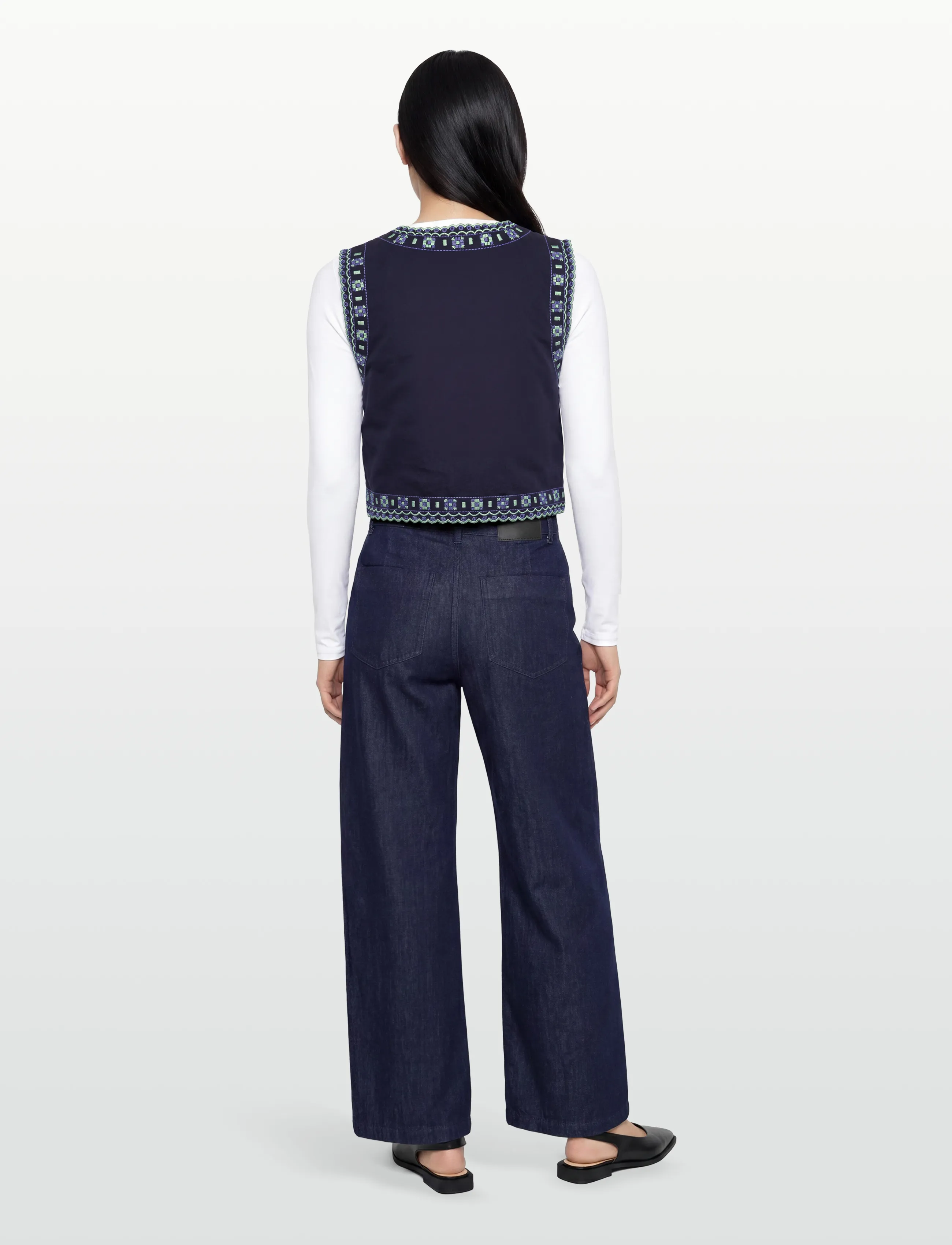 nué notes - Araya Vest - kootud vestid - 499 navy - 4