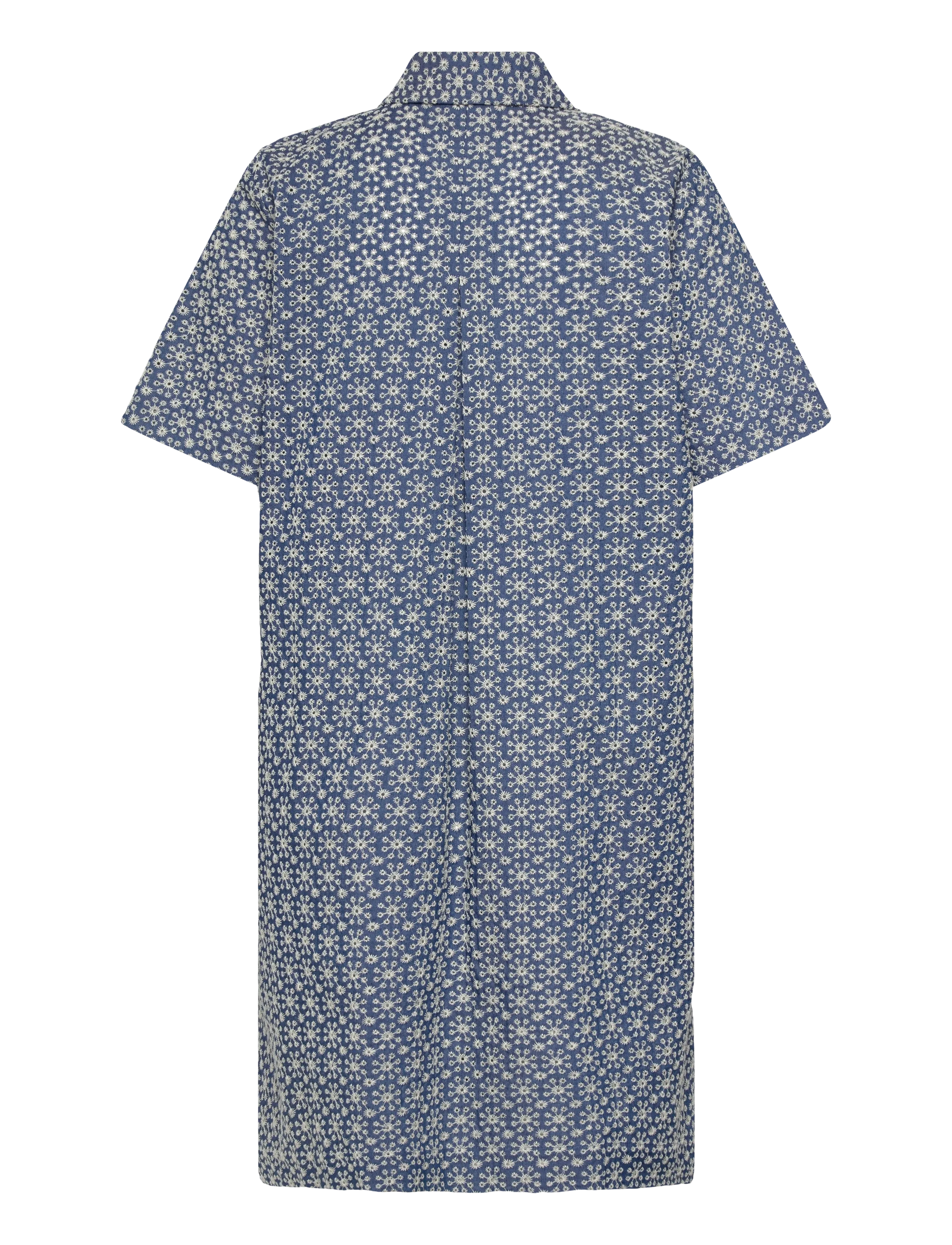 nué notes - Florence Dress - skjortklänningar - 565 white flower denim - 2