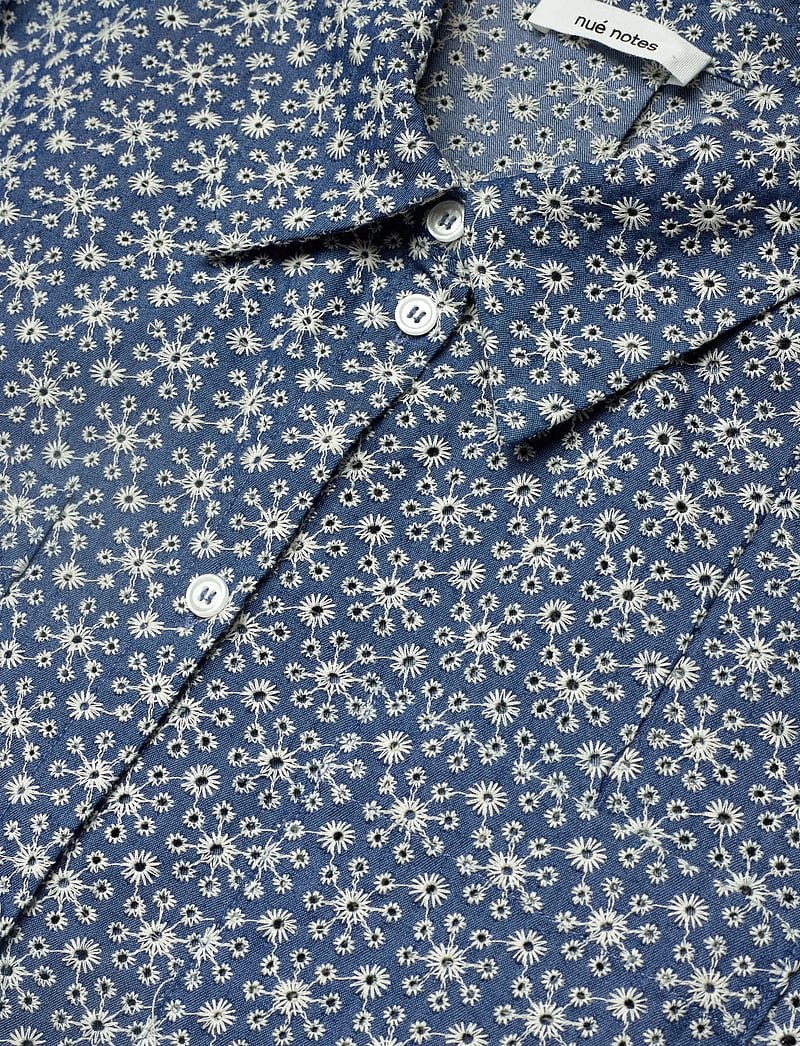 nué notes - Florence Dress - hemdkleider - 565 white flower denim - 5