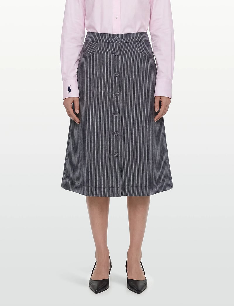 nué notes - Palmer Skirt - midi skirts - 499 navy - 3
