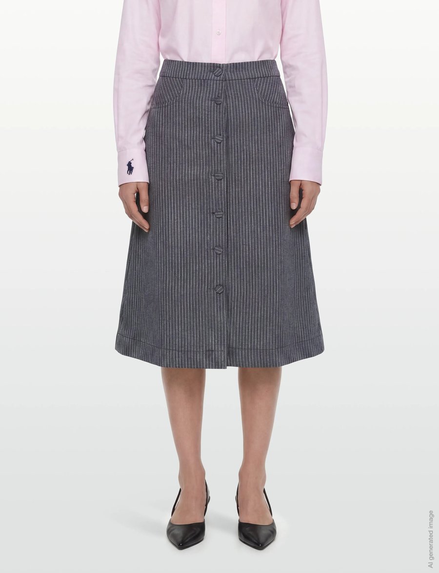 nué notes - Palmer Skirt - jupes midi - 499 navy - 3