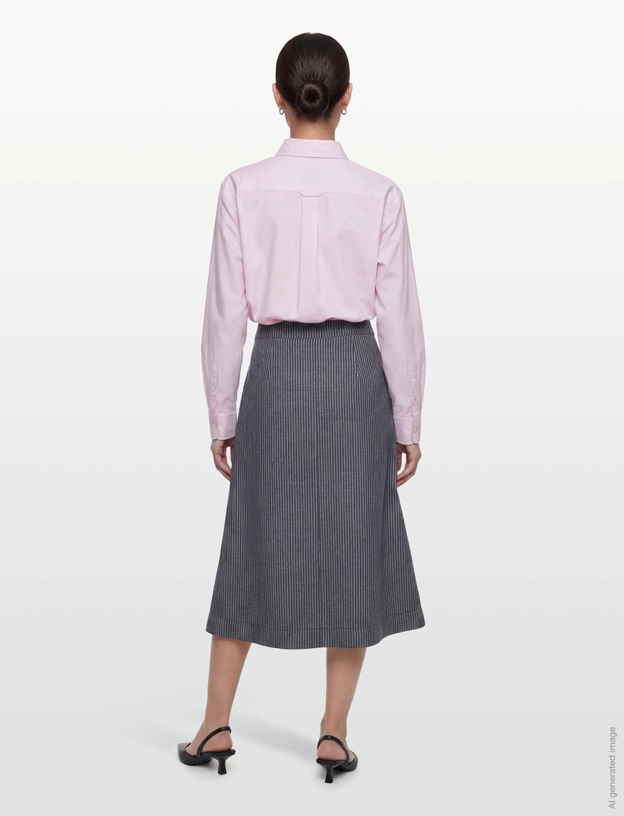 nué notes - Palmer Skirt - jupes midi - 499 navy - 4
