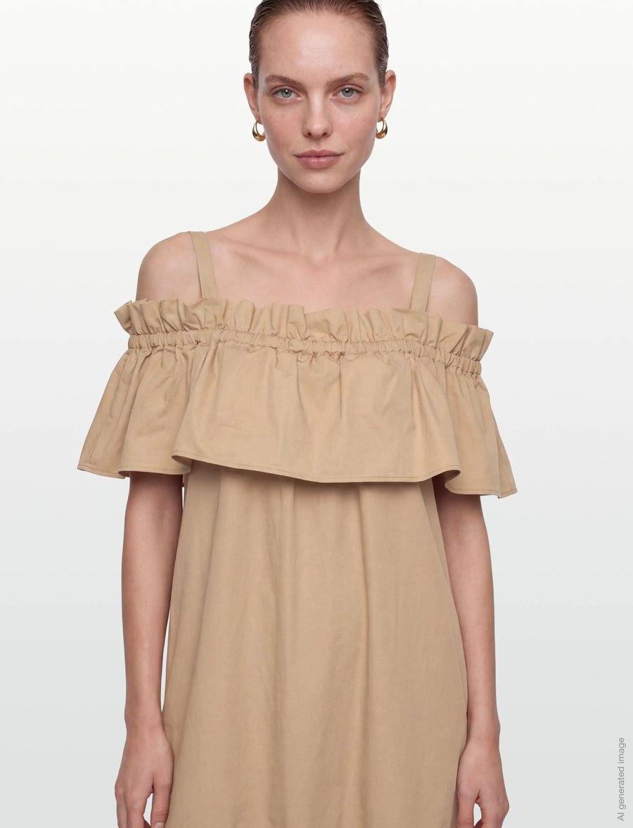 nué notes - Fernandina Dress - midikleider - 153 incense - 3