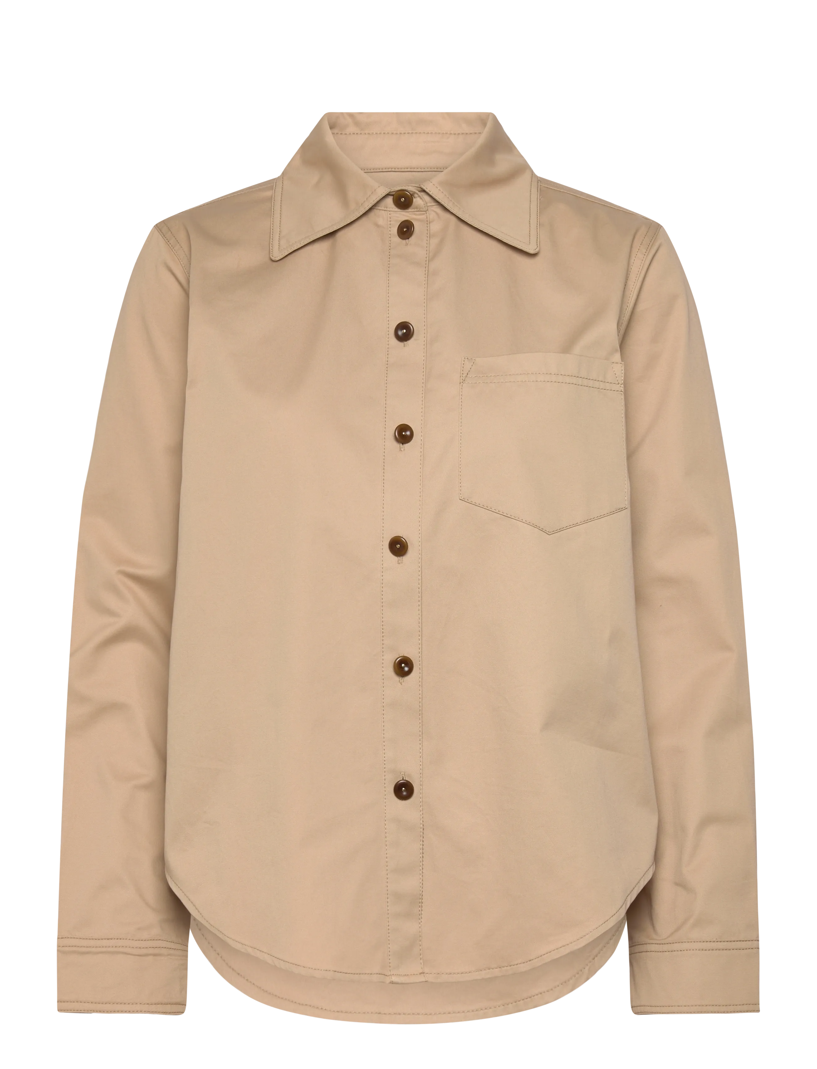 NUÉ NOTES Cicero Shirt Beige - 40 - Damen