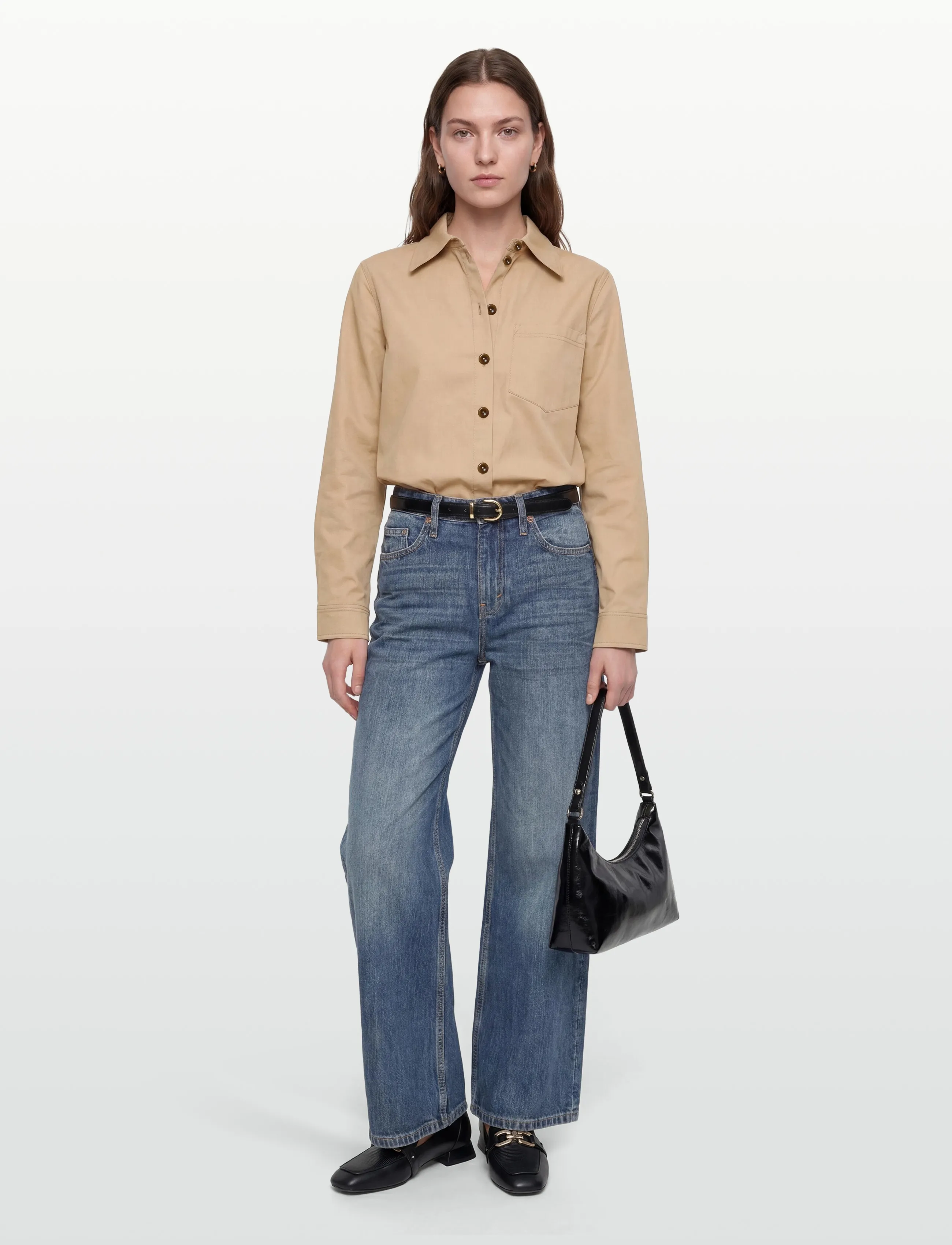 nué notes Cicero Shirt - Shirts - 153 INCENSE / beige