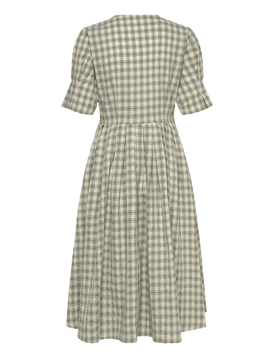 nué notes - Savannah Dress - särkkleidid - 918 parchment check - 2