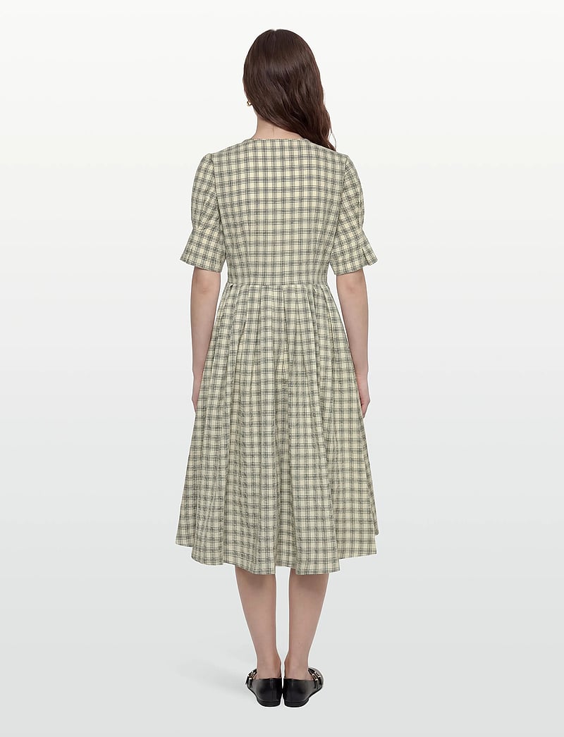nué notes - Savannah Dress - hemdkleider - 918 parchment check - 4