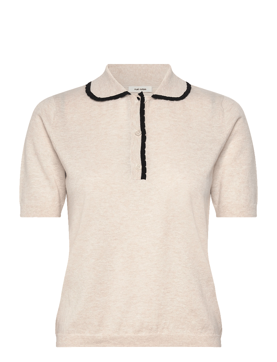 nué notes - Ocean Poloshirt - poloshirts - 016 parchment - 1