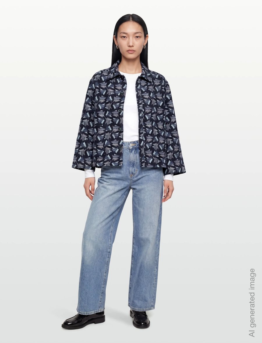 nué notes - Presley Jacket - Õhukesed jakid - 975 cartwheel blue - 0