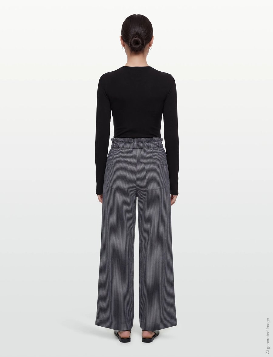 nué notes - Petare Pants - vida byxor - 499 navy - 4