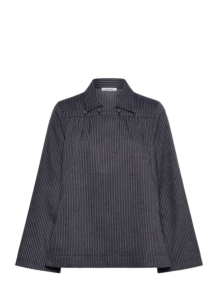 nué notes - Barinas Blouse - langärmelige blusen - 499 navy - 1