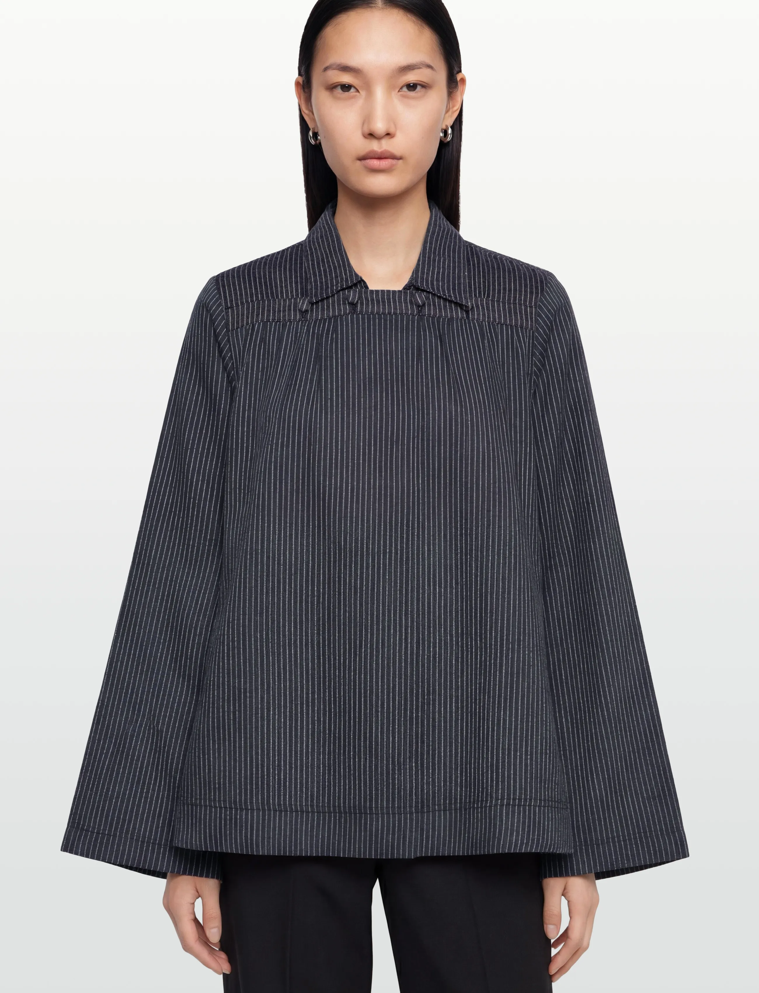 nué notes - Barinas Blouse - langärmelige blusen - 499 navy - 3